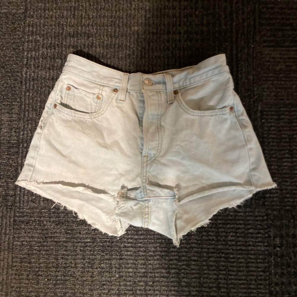 Levi's Light Blue Jean Shorts